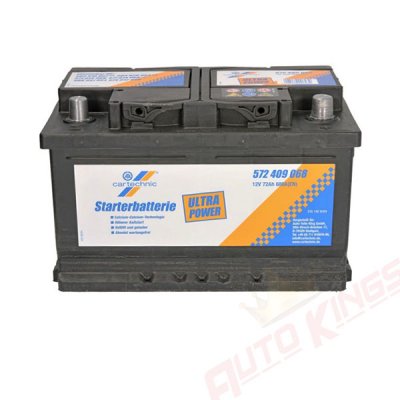 CARTECHNIC 12V 72Ah 680A R+ ULTRA POWER